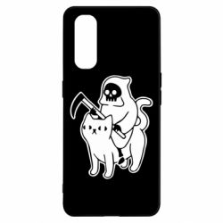 Чохол для Oppo Find X2Death and cat - PrintSalon