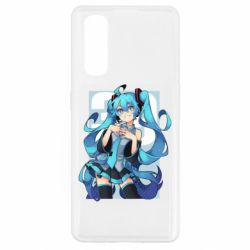 Чехол для Oppo Find X2 Hatsune Miku art - PrintSalon