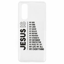 Чехол для Oppo Find X2 Jesus is - PrintSalon