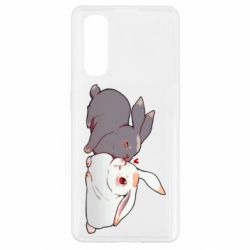 Чехол для Oppo Find X2 Кролики Вэй и Лань - PrintSalon