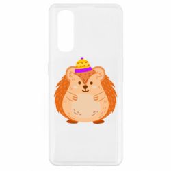 Чехол для Oppo Find X2 Little hedgehog in a hat - PrintSalon