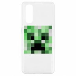 Чехол для Oppo Find X2 Minecraft minimalist Creeper - PrintSalon