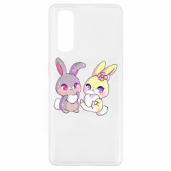 Чехол для Oppo Find X2 Rabbits In Love - PrintSalon
