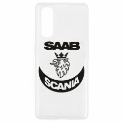 Чехол для Oppo Find X2 Scania SAAB logo - PrintSalon