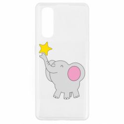 Чехол для Oppo Find X2 Слон со звездочкой - PrintSalon