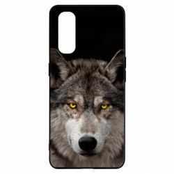 Чохол для Oppo Find X2Wolf with yellow eyes - PrintSalon