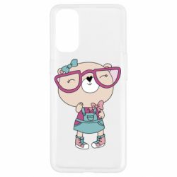 Чехол для Oppo Reno 4 Cute bear - PrintSalon