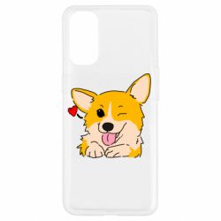 Чехол для Oppo Reno 4 Cute Corgi Puppy - PrintSalon