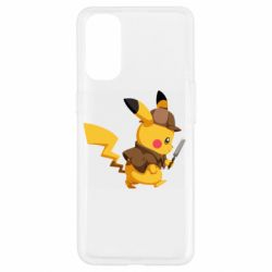 Чехол для Oppo Reno 4 Cute Detective Pikachu - PrintSalon