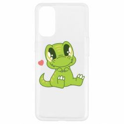 Чехол для Oppo Reno 4 Cute dinosaur - PrintSalon