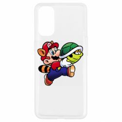 Чехол для Oppo Reno 4 Cute Mario with turtle - PrintSalon