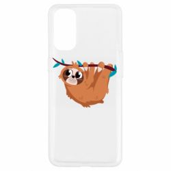 Чехол для Oppo Reno 4 Cute sloth - PrintSalon