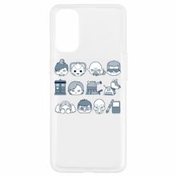 Чехол для Oppo Reno 4 Doctor who icons - PrintSalon