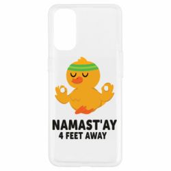 Чехол для Oppo Reno 4 Duck Namast'ay Away - PrintSalon