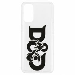 Чехол для Oppo Reno 4 Dungeons s Dragons logo - PrintSalon