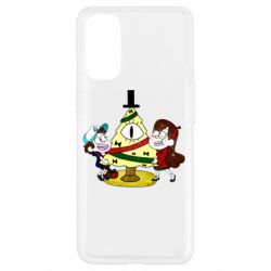 Чехол для Oppo Reno 4 Gravity falls: happy new year - PrintSalon