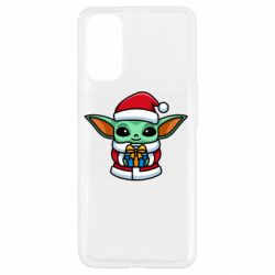 Чехол для Oppo Reno 4 Grogu Santa Claus - PrintSalon