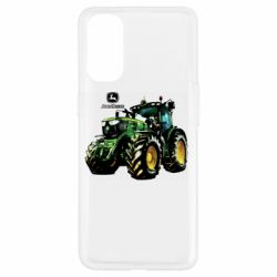 Чохол для Oppo Reno 4John Deere Tractor and logo - PrintSalon
