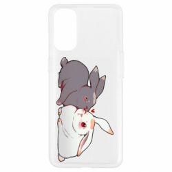 Чехол для Oppo Reno 4 Кролики Вэй и Лань - PrintSalon