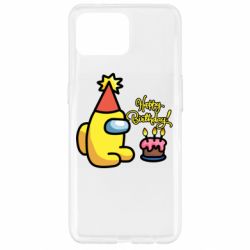 Чохол для Oppo Reno 4 Lite Among Us Happy Birthday - PrintSalon