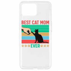 Чехол для Oppo Reno 4 Lite Best cat mom ever - PrintSalon