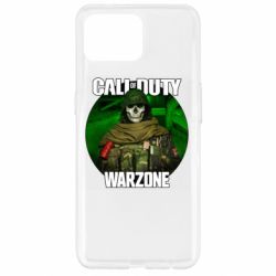 Чехол для Oppo Reno 4 Lite Call of duty Warzone ghost green background - PrintSalon