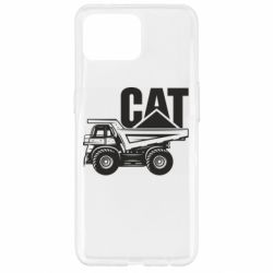 Чехол для Oppo Reno 4 Lite CAT logo and truck - PrintSalon