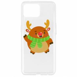 Чехол для Oppo Reno 4 Lite Deer in a scarf - PrintSalon