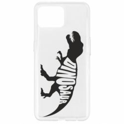 Чохол для Oppo Reno 4 Lite Dinosaur text - PrintSalon