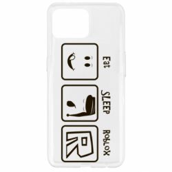 Чохол для Oppo Reno 4 Lite Eat Sleep Roblox - PrintSalon