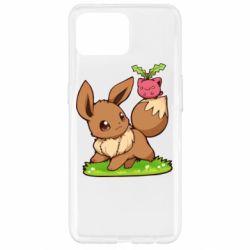 Чохол для Oppo Reno 4 Lite Eevee with Hoppip - PrintSalon