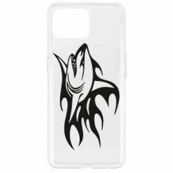 Чехол для Oppo Reno 4 Lite Flaming shark - PrintSalon