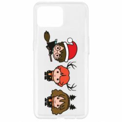 Чохол для Oppo Reno 4 Lite Гаррі Поттер та друзі новорічні - PrintSalon