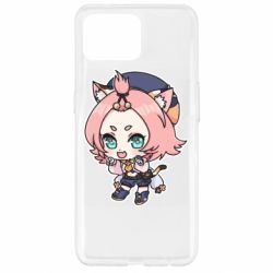 Чехол для Oppo Reno 4 Lite Genshin Impact chibi Diona - PrintSalon