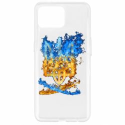 Чехол для Oppo Reno 4 Lite Горящий гербу Украины - PrintSalon