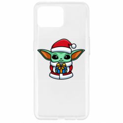 Чехол для Oppo Reno 4 Lite Grogu Santa Claus - PrintSalon