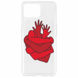Чехол для Oppo Reno 4 Lite Heart out of hands - PrintSalon