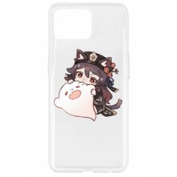 Чехол для Oppo Reno 4 Lite Hu Tao cat - PrintSalon