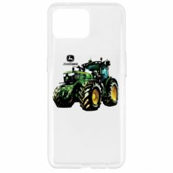 Чохол для Oppo Reno 4 Lite John Deere Tractor and logo - PrintSalon