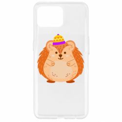 Чехол для Oppo Reno 4 Lite Little hedgehog in a hat - PrintSalon