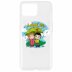 Чехол для Oppo Reno 4 Lite Love is ... in the rain - PrintSalon