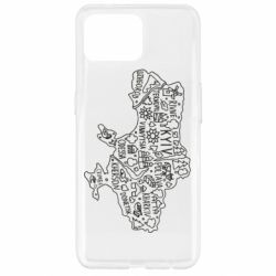 Чехол для Oppo Reno 4 Lite Map Ukraine - PrintSalon