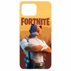 Чехол для Oppo Reno 4 Lite Meowscles and logo