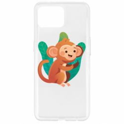 Чехол для Oppo Reno 4 Lite Monkey. Fuck You - PrintSalon