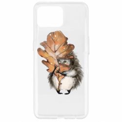 Чехол для Oppo Reno 4 Lite Осенний ежик - PrintSalon