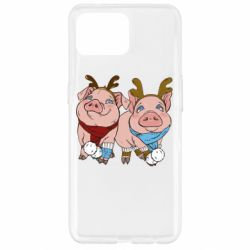 Чехол для Oppo Reno 4 Lite Pigs - PrintSalon