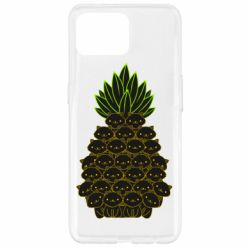 Чехол для Oppo Reno 4 Lite Pineapple cat - PrintSalon
