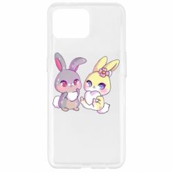 Чехол для Oppo Reno 4 Lite Rabbits In Love - PrintSalon