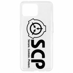 Чохол для Oppo Reno 4 Lite SCP logo text - PrintSalon