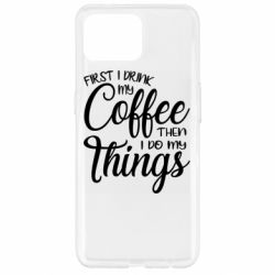 Чехол для Oppo Reno 4 Lite Сначала кофе потом дела - PrintSalon